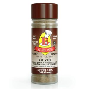 Gusto Garlic - Salt Free Garlic & Herb Pepper Seasoning