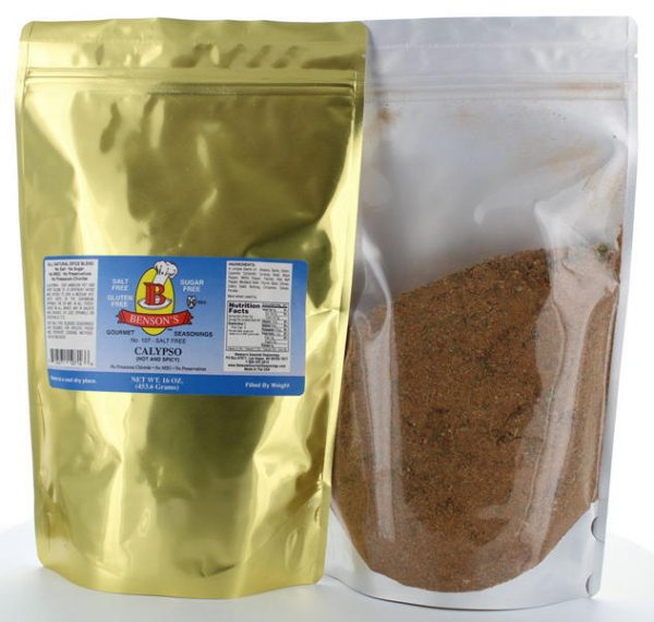 Calypso Jamaican/Caribbean Hot & Spicy Salt Free Seasoning 1 lb Bag