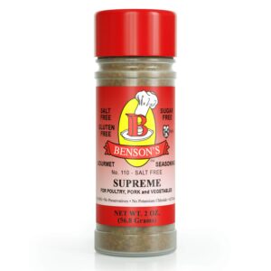 Supreme Garlic & Herb Salt Free Seasoning 2 oz Bottle
