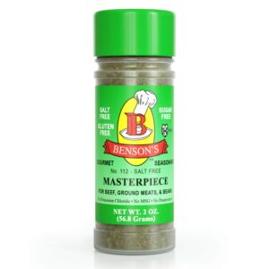 Masterpiece Mediterranean Style Salt Free Seasoning 2 oz Bottle