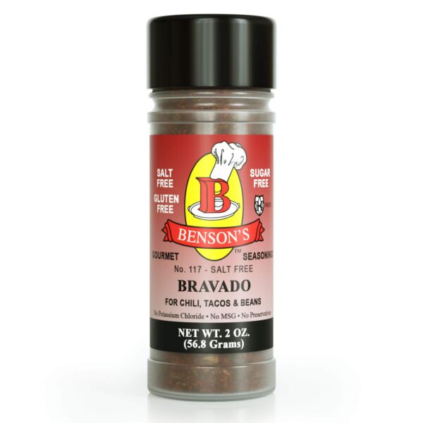 Bravado Tex-Mex Chili Salt Free Seasoning 2 oz Bottle