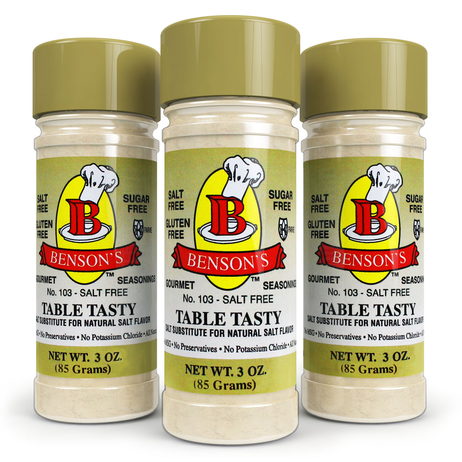 Table Tasty Original Salt Substitute 3 Pack (3 bottles of Table