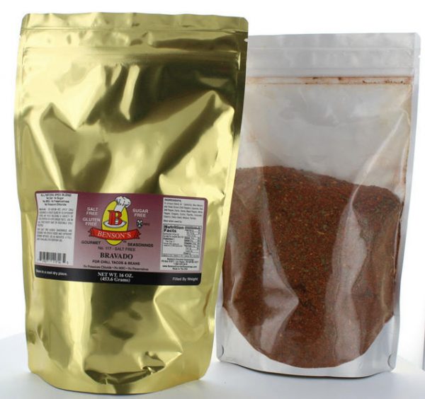 Bravado Tex-Mex Chili Salt Free Seasoning 1 lb Bag